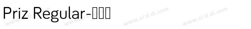 Priz Regular字体转换